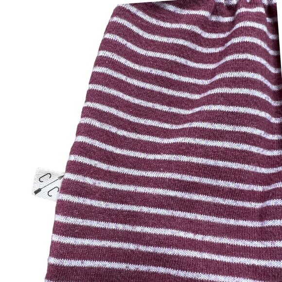 Childhoods 6-12m Sangria Striped Gusset Pants - Picture 5 of 7